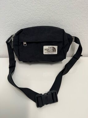 The North Face Black Waist Pack with Logo Patch